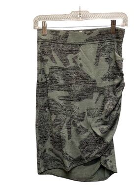 Vintage Wilfred Free Ruched Camo Marl Knit Skirt - Size S